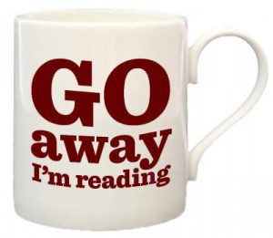 Go away I'm reading mug