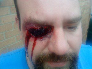 Make up effects missing eye