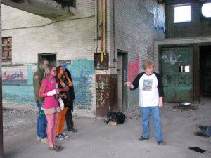 Greg Lamberson on set