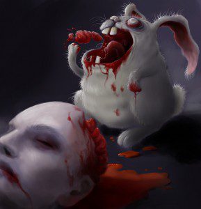 Zombie bunny by Manon Delacroix