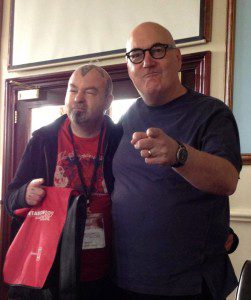 Simon Marshall-Jones and Spectral Visions author, Stephen Volk at FantasyCon 2012