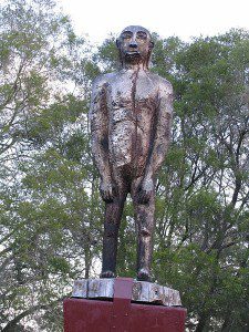 Yowie statue