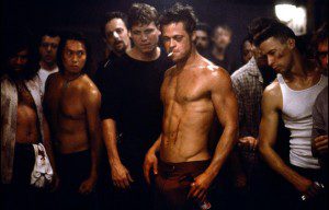 Brad Pitt Fight Club body shot