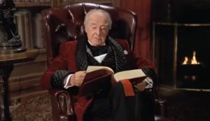 Houseman reading ghost stories- scrooged