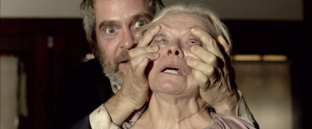 Birdbox Jerry holding eyes