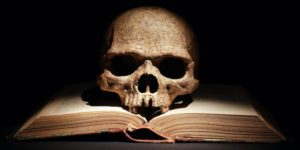 Skull On Book