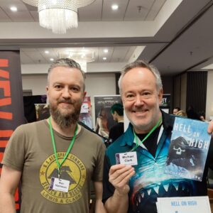 Kev Harrison and Michael Clark at Authorcon 3 2024
